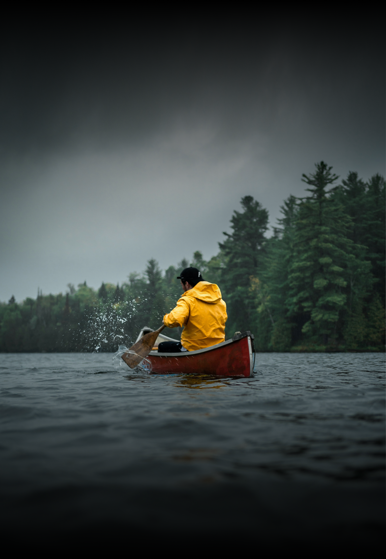 yellow rain coat